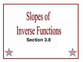Slopes of Inverse Functions