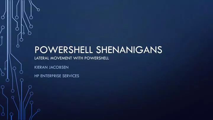 powershell shenanigans lateral movement with powershell