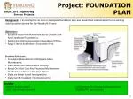 Project: FOUNDATION PLAN - slide 1