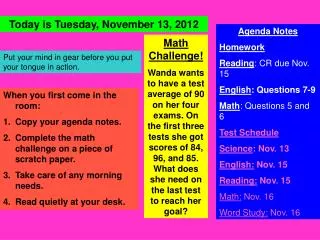 Math Challenge!