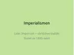Imperialismen - slide 1
