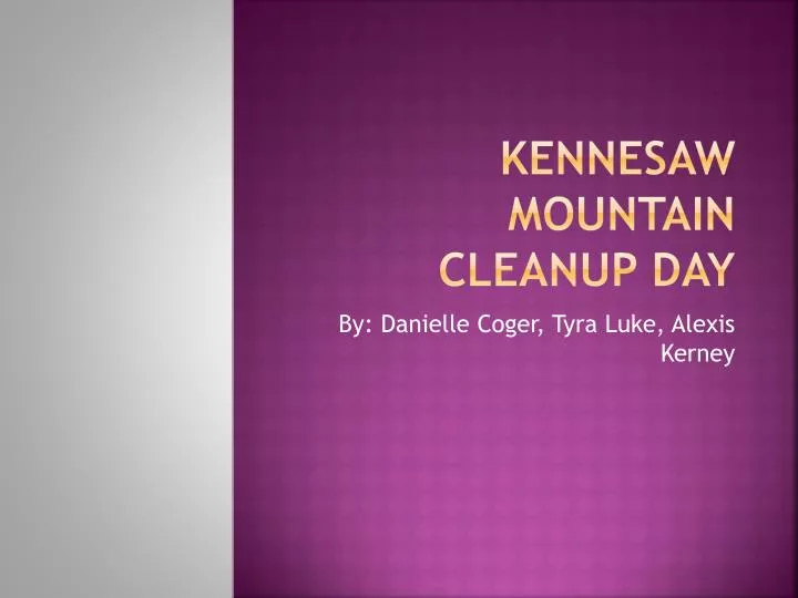 kennesaw mountain cleanup day