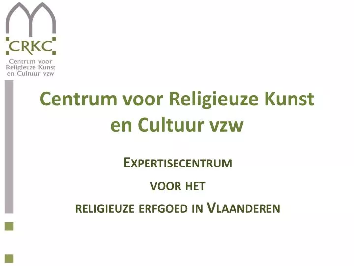 centrum voor religieuze kunst en cultuur vzw