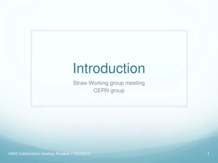 introduction