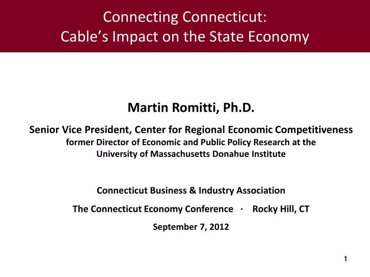 connecting connecticut cable s impact on the state economy