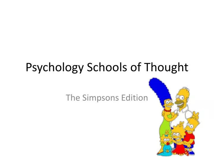 psychology schools of thought