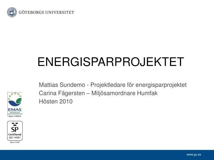 energisparprojektet