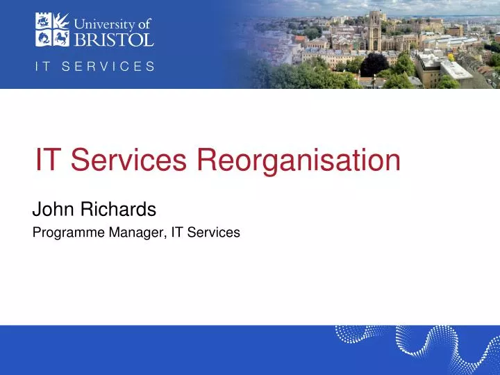 it services reorganisation
