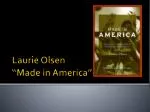 Laurie Olsen “Made in America”