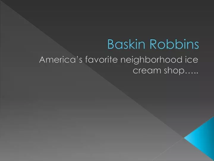 baskin robbins