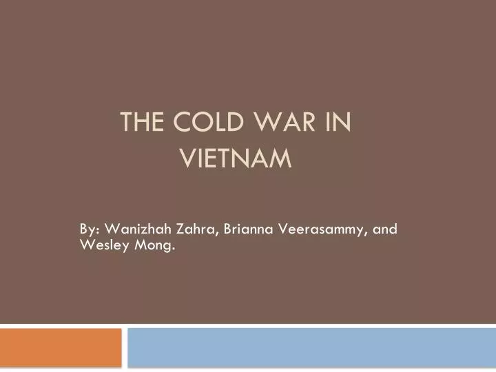 the cold war in vietnam