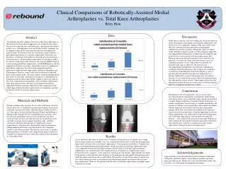 Clinical Comparisons of Robotically-Assisted Medial