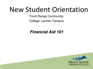 New Student Orientation