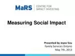 Measuring Social Impact - slide 1