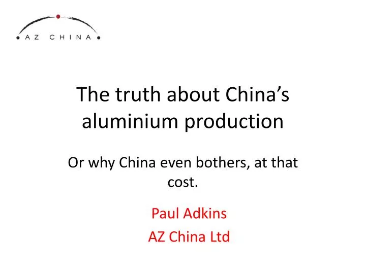 the truth about china s aluminium production