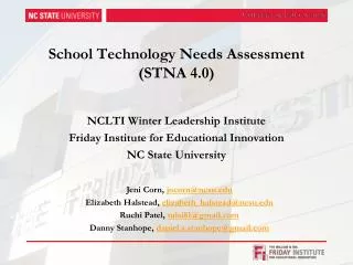 School Technology Needs Assessment (STNA 4.0)