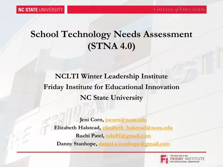 school technology needs assessment stna 4 0