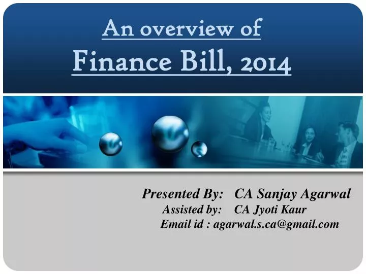 an overview of finance bill 2014