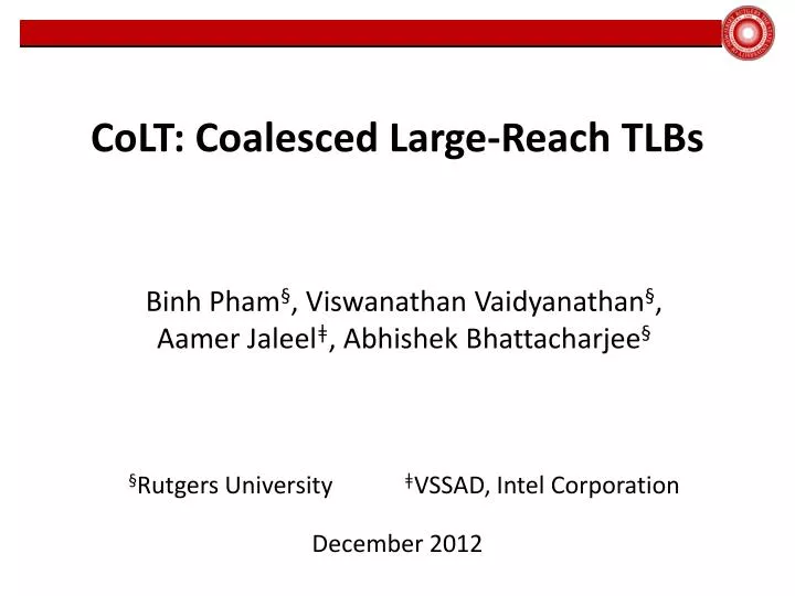 colt coalesced large reach tlbs