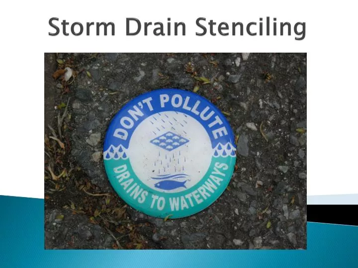 storm drain stenciling