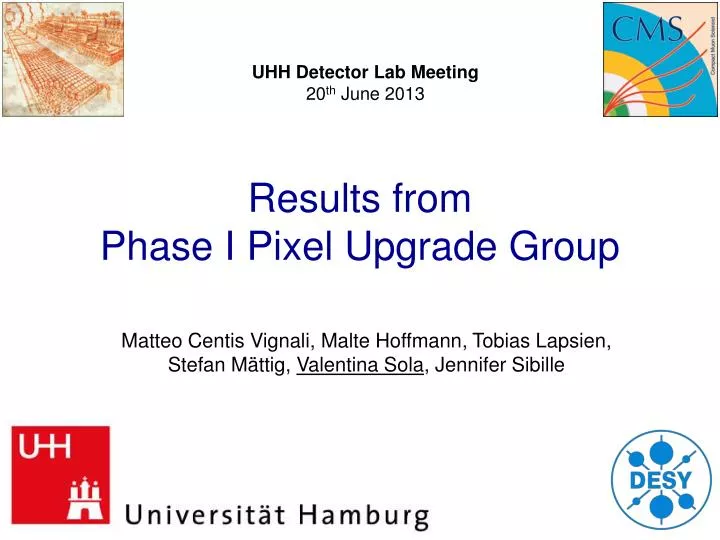 results from phase i pixel upgrade group