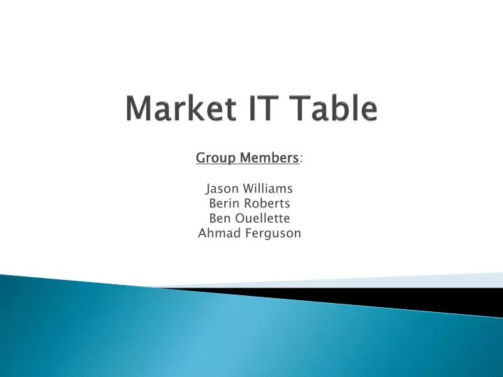 market it table