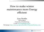 Energy-Efficient Winter Maintenance Strategies for Road Safety - slide 1