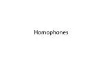 Homophones - slide 1