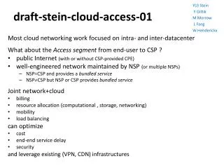 draft-stein-cloud-access-01