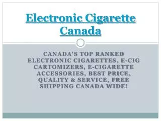 E-Cigarette Canada