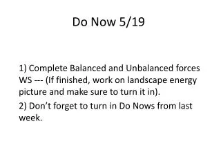 Do Now 5/19