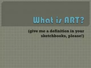 What is ART?