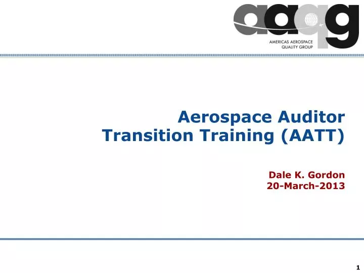 aerospace auditor transition training aatt