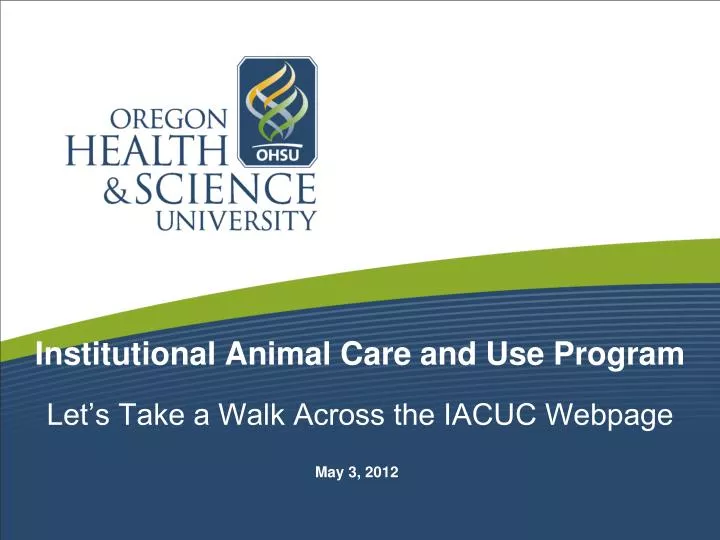 institutional animal care and use program