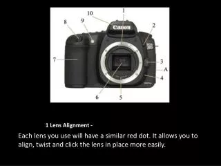 1 Lens Alignment -