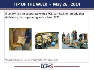 TIP OF THE WEEK - May 26 , 2014
