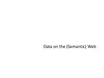 Data on the (Semantic) Web - slide 1