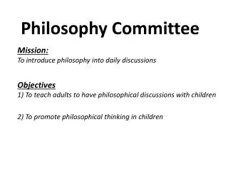Philosophy Committee