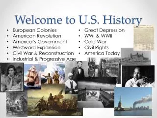 Welcome to U.S. History