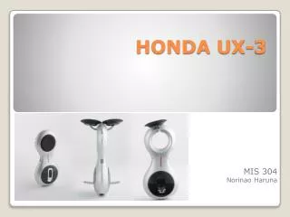 HONDA UX-3