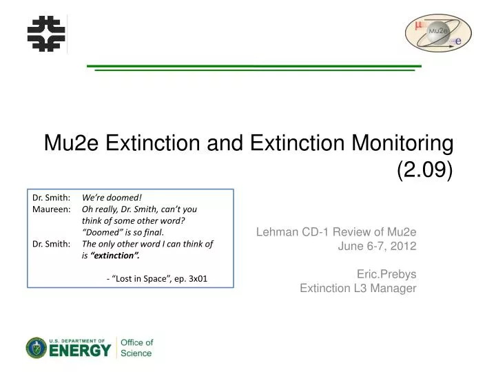 mu2e extinction and extinction monitoring 2 09