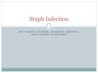 Staph Infection