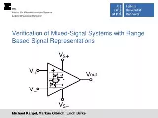 Verification of Mixed-Signal Systems with Range Based Signal Representations
