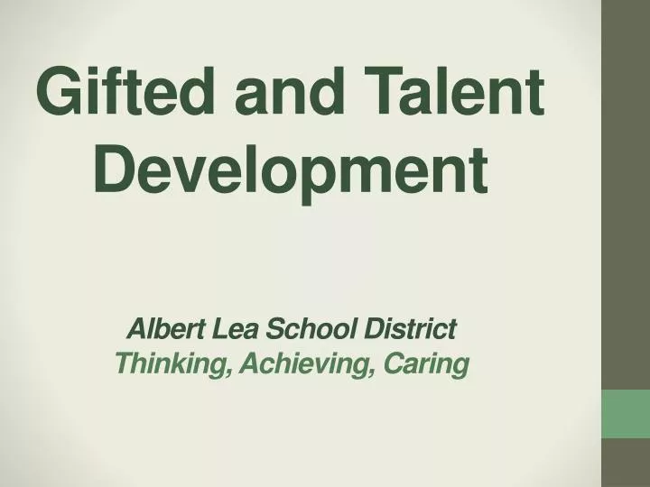 gifted and talent development albert lea school district thinking achieving caring