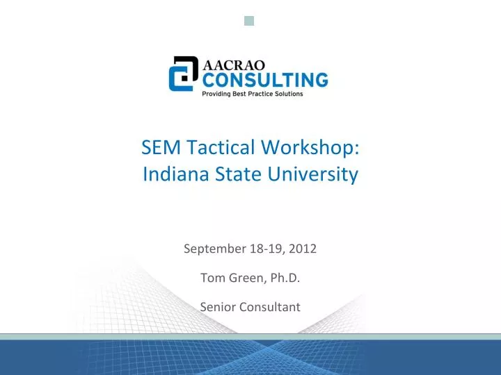 sem tactical workshop indiana state university