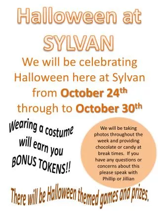 Halloween at SYLVAN