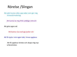 r relse slingan