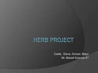 Herb Project