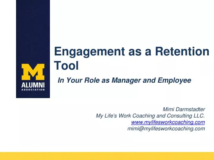 engagement as a retention tool