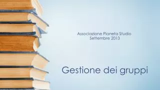 gestione dei gruppi